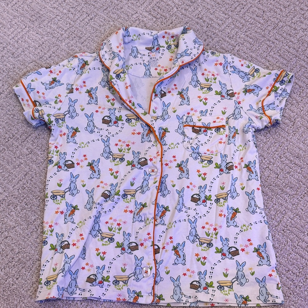 Roller Rabbit Multicolor Bunny Pajama Top